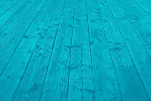 aqua colored dock