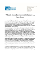 Case Study – When to Use a Professional Fiduciary